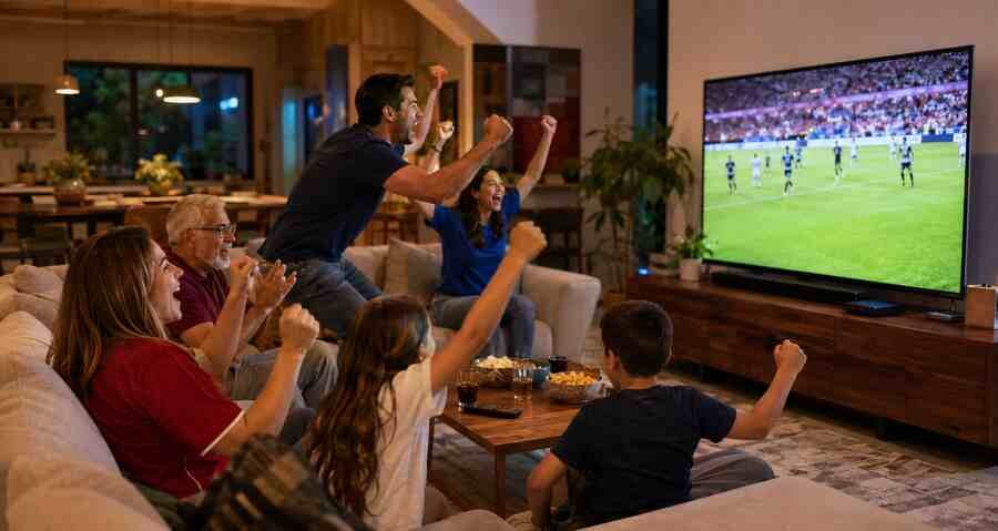 Viewing scene for Mexican, Brazilian and Spanish viewing